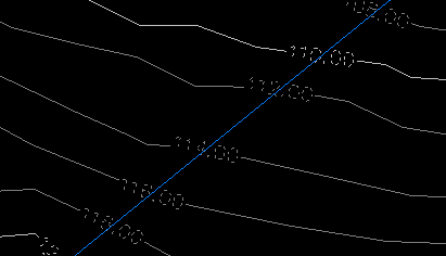 خط آبی با یک بار قشردن ESC محو میشود.